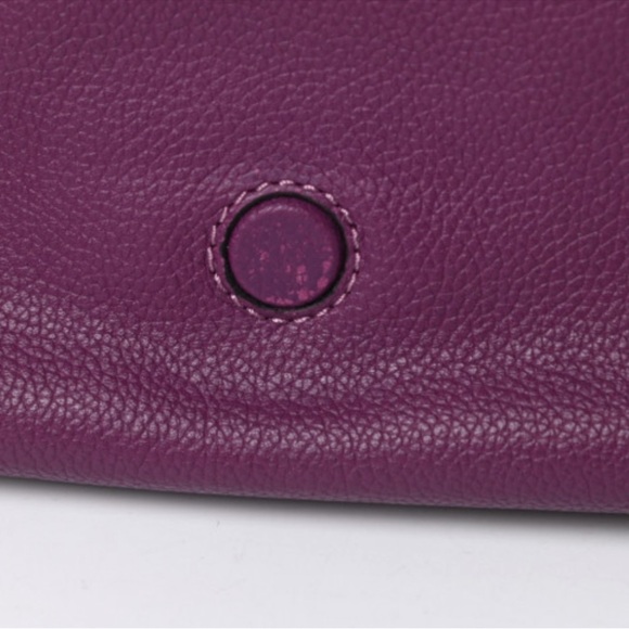 Purple Leather Crossbody Bag - Picture 3 of 10